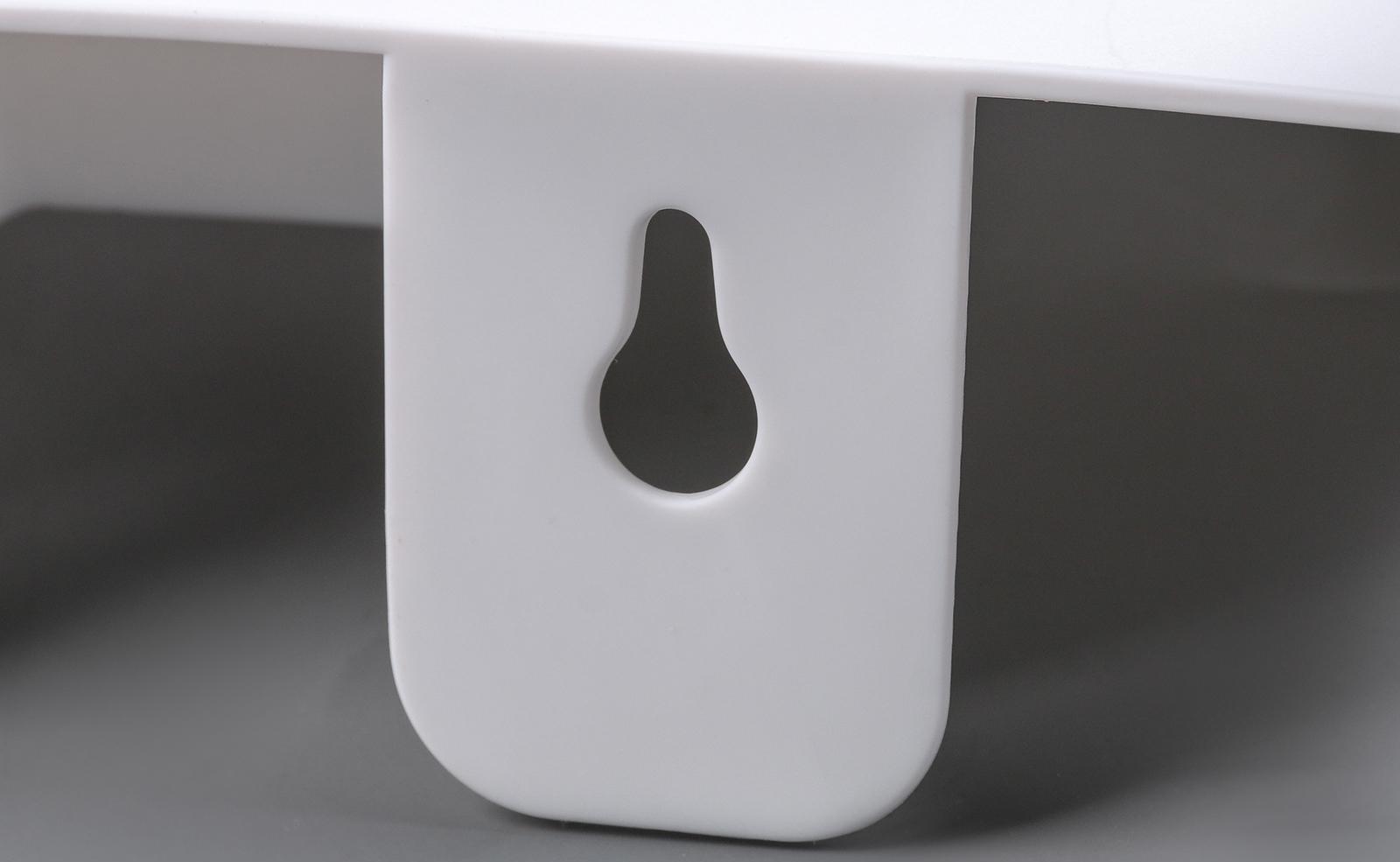 Держатель для туалетной бумаги с полочкой, цвет белый