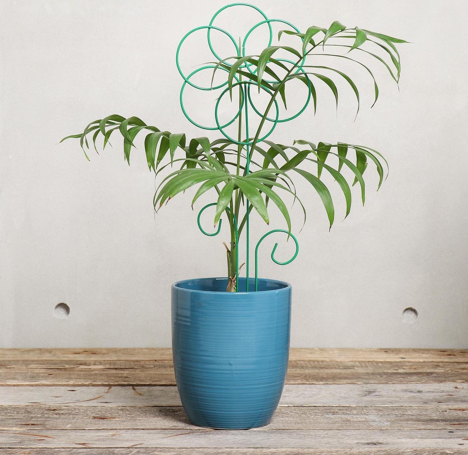 Шпалера, 45 × 16 × 0.3 см, металл, зелёная, «Ромашка»