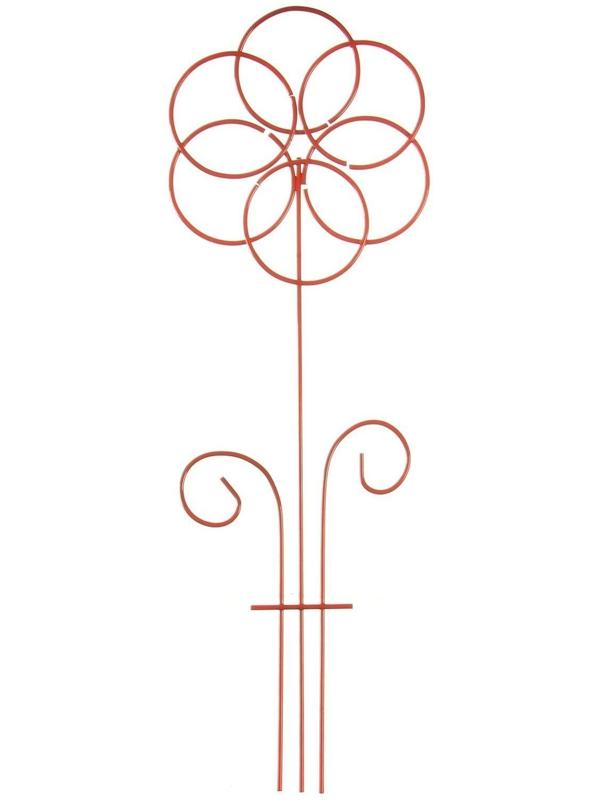 Шпалера, 45 × 16 × 0.3 см, металл, зелёная, «Ромашка»