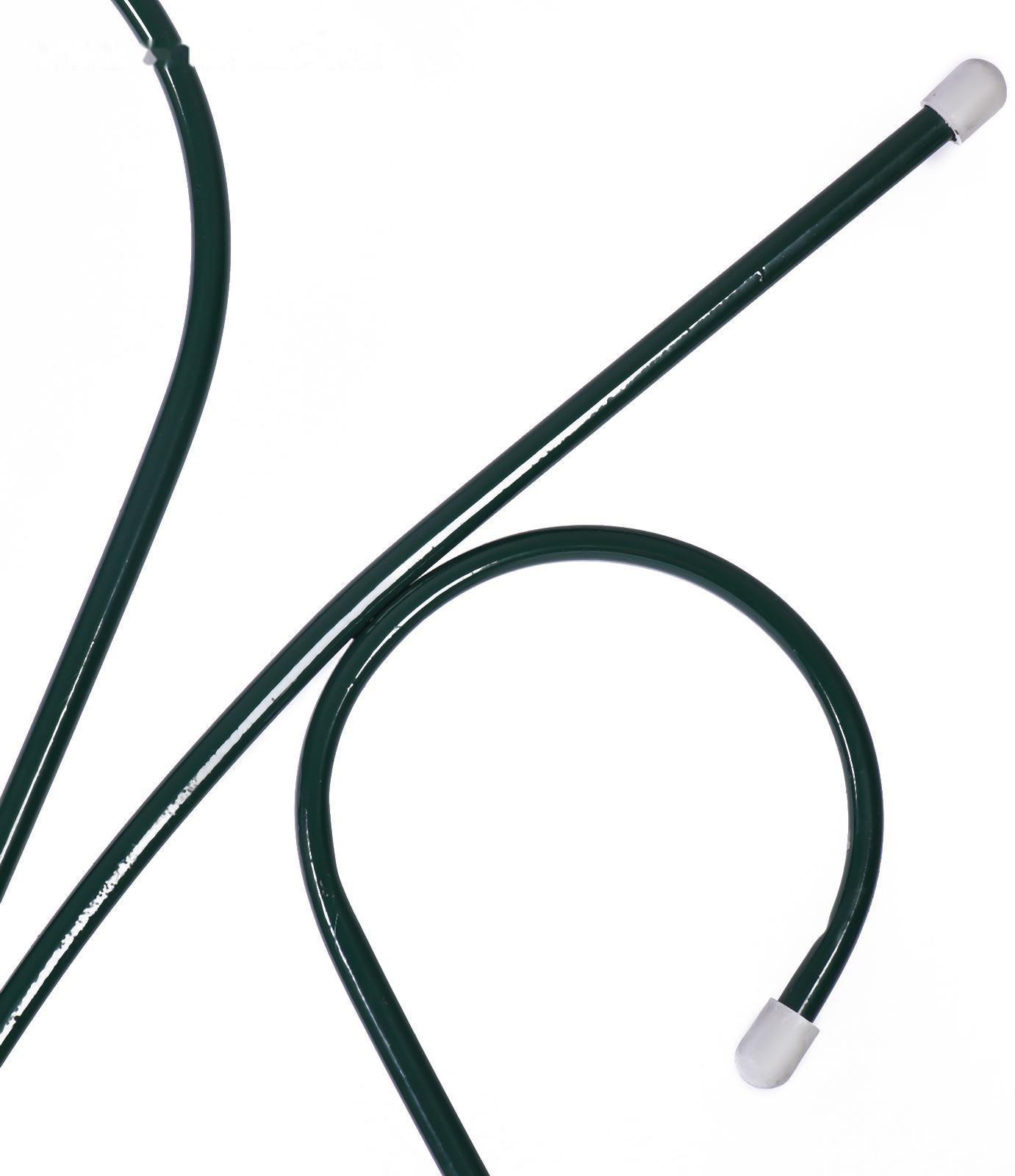 Шпалера, 175 × 55 × 1 см, металл, зелёная, «Тюльпан мини»