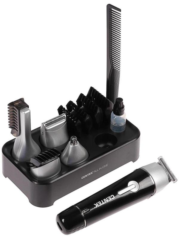 Набор для стрижки Centek CT-2132, 10 предметов, водонепроницаемый корпус, черный