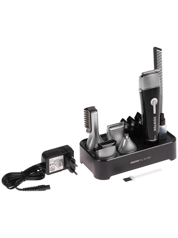 Набор для стрижки Centek CT-2132, 10 предметов, водонепроницаемый корпус, черный