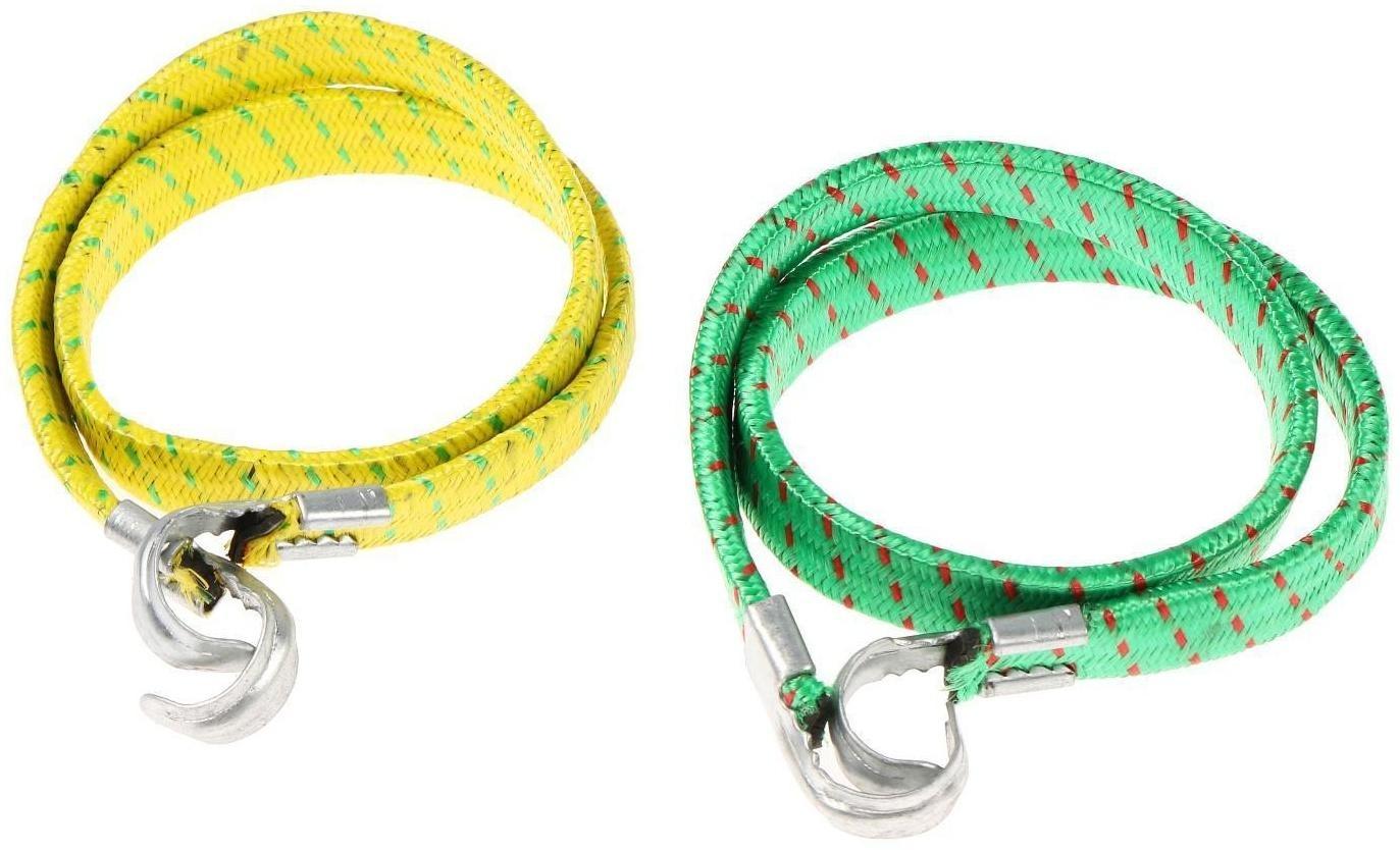 Резинка крепления TORSO 60 см, d 1.75 см, металлические крючки, микс, набор 2 шт