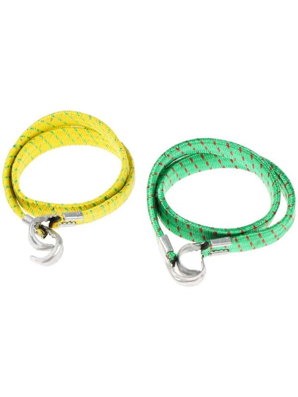 Резинка крепления TORSO 60 см, d 1.75 см, металлические крючки, микс, набор 2 шт