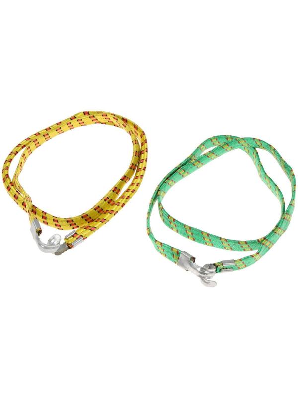 Резинка крепления TORSO 1.75х100 см, металлические крючки, микс, набор 2 шт