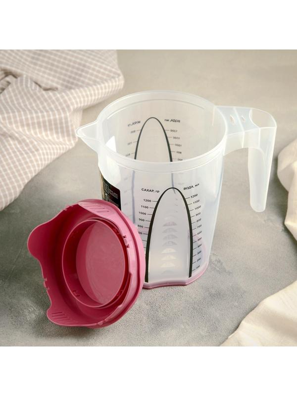 Ёмкость для блендера мерная, 1,5 л, цвет МИКС