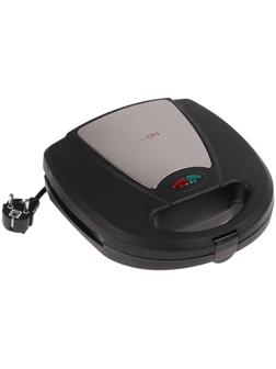 Мультипекарь LuazON LT-06, 750 Вт, венские вафли/гриль, антипригарное покрытие, чёрный