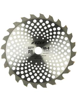 Нож для триммера Rezer GS-O Utra-Pro, 24 зуба, 255x25.4x1.3 мм, твердосплавные резцы