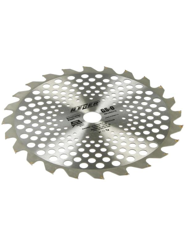 Нож для триммера Rezer GS-O Utra-Pro, 24 зуба, 255x25.4x1.3 мм, твердосплавные резцы