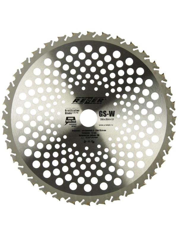 Нож для триммера Rezer GS-W Ultra-Pro, 36 зубьев, 255x25.4x1.3 мм, противоударная форма