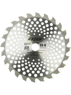 Нож для триммера Rezer GS-O Utra-Pro, 24 зуба, 230x25.4x1.3 мм, твердосплавные резцы