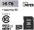 Карта памяти Mirex microSD, 16 Гб, SDHC, UHS-I, класс 10, с адаптером SD