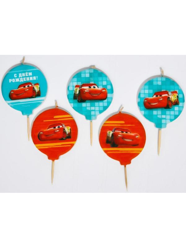 Свеча в торт набор, Тачки