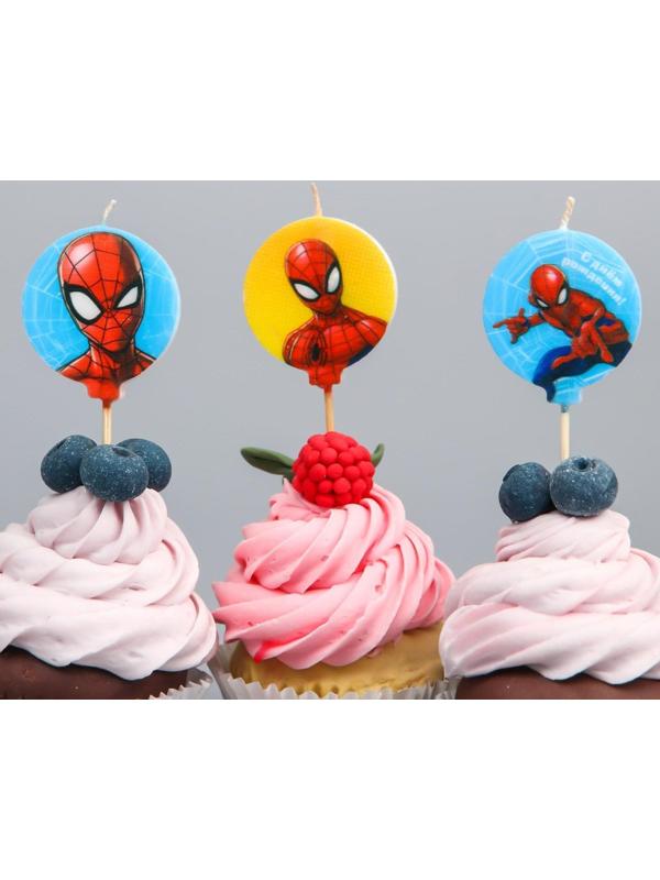 Свеча в торт набор, Человек-паук