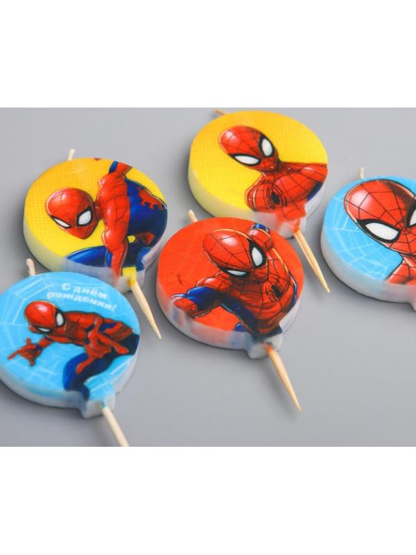 Свеча в торт набор, Человек-паук