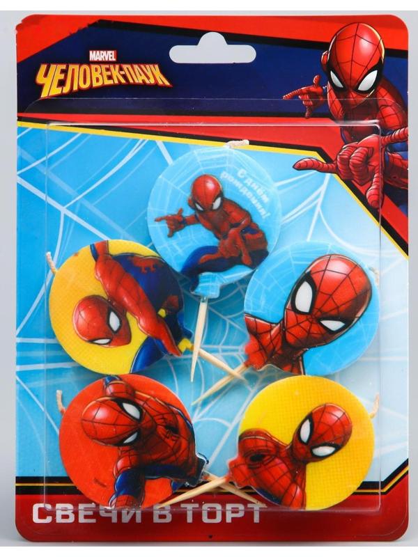 Свеча в торт набор, Человек-паук