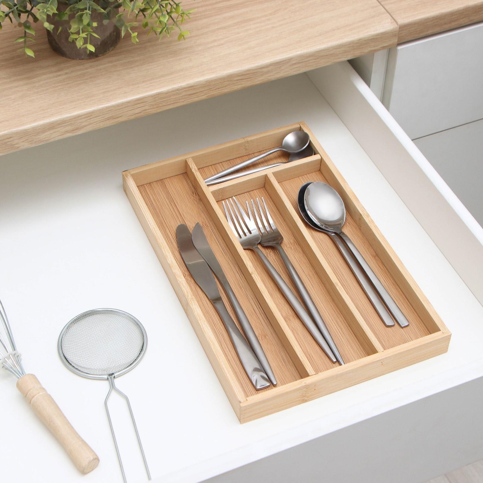 Сушилка для столовых приборов «Бамбуковый лес», 33,5×22×3 см, 4 ячейки