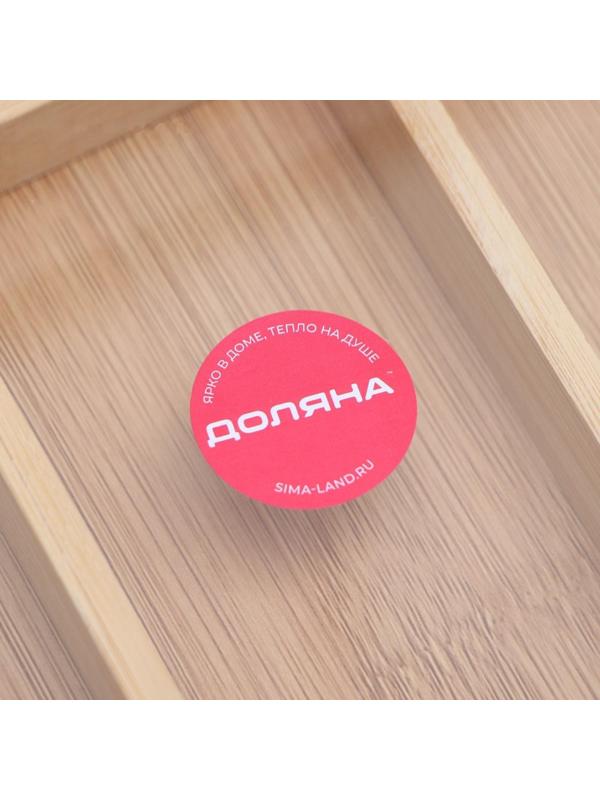 Сушилка для столовых приборов «Бамбуковый лес», 33,5×22×3 см, 4 ячейки