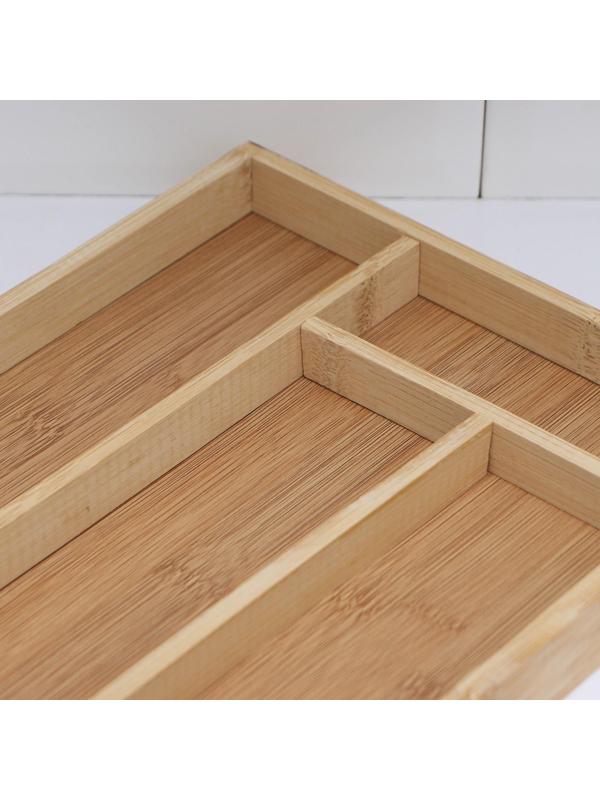 Сушилка для столовых приборов «Бамбуковый лес», 33,5×22×3 см, 4 ячейки