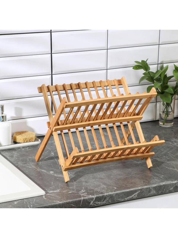 Сушилка для посуды «Бамбуковый лес», 32,5×25,5 см, 2 яруса