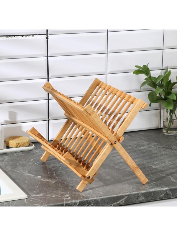 Сушилка для посуды «Бамбуковый лес», 32,5×25,5 см, 2 яруса