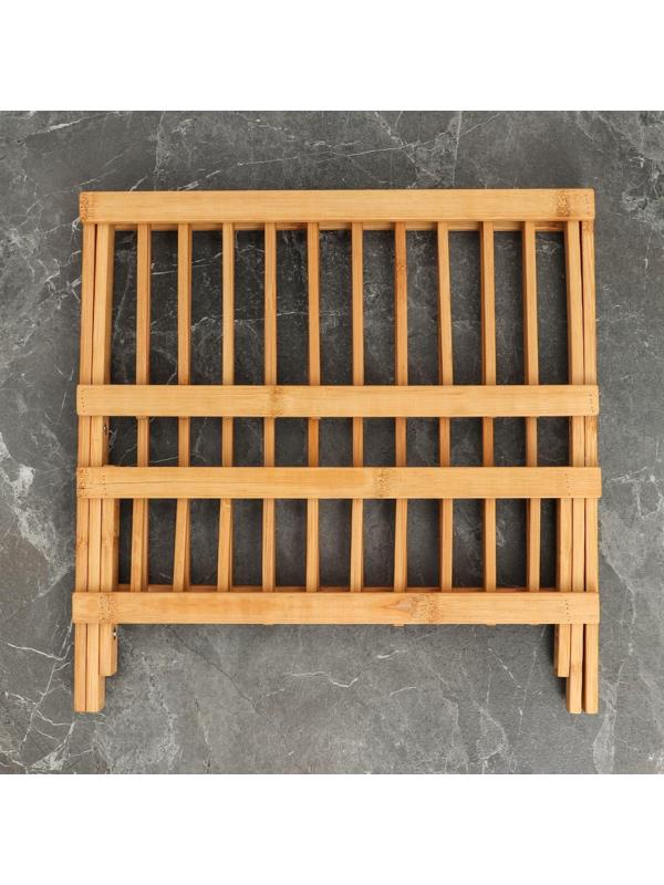 Сушилка для посуды «Бамбуковый лес», 32,5×25,5 см, 2 яруса