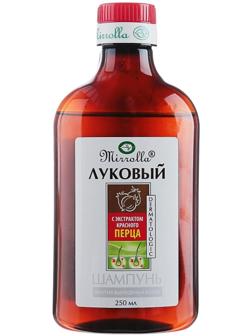 Шампунь луковый Mirrolla с экстрактом красного перца, 250 мл