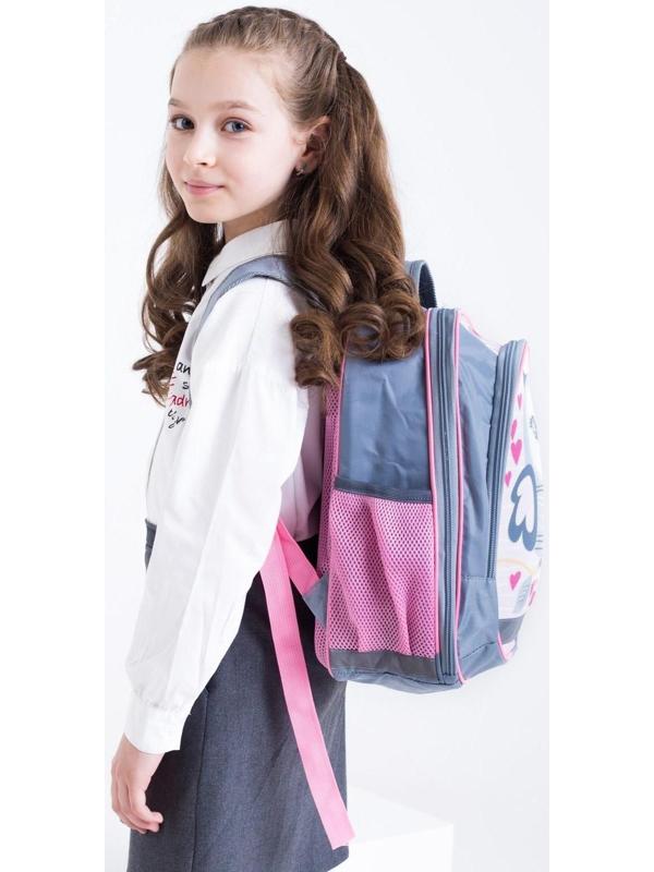 Рюкзак школьный, 37 х 27 х 16 см, эргономичная спинка, Calligrata Б 