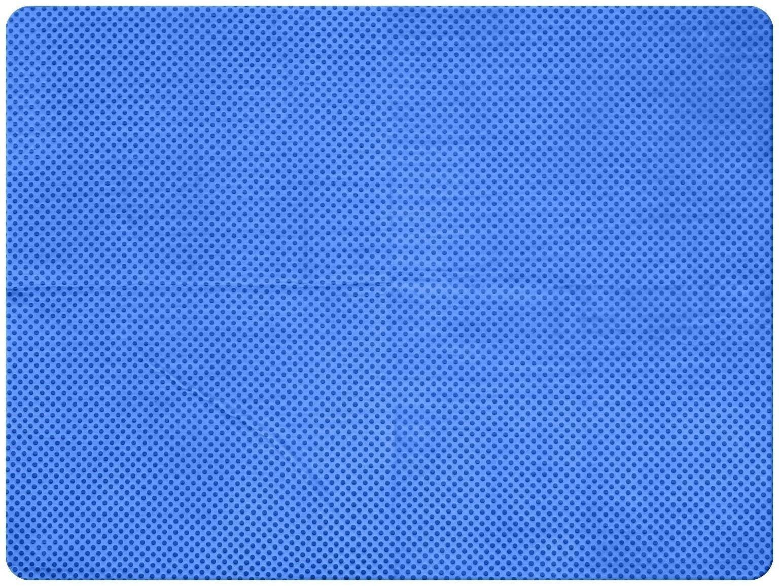 Замша протирочная Grand Caratt 43×32 см, перфорированная в тубе, синяя