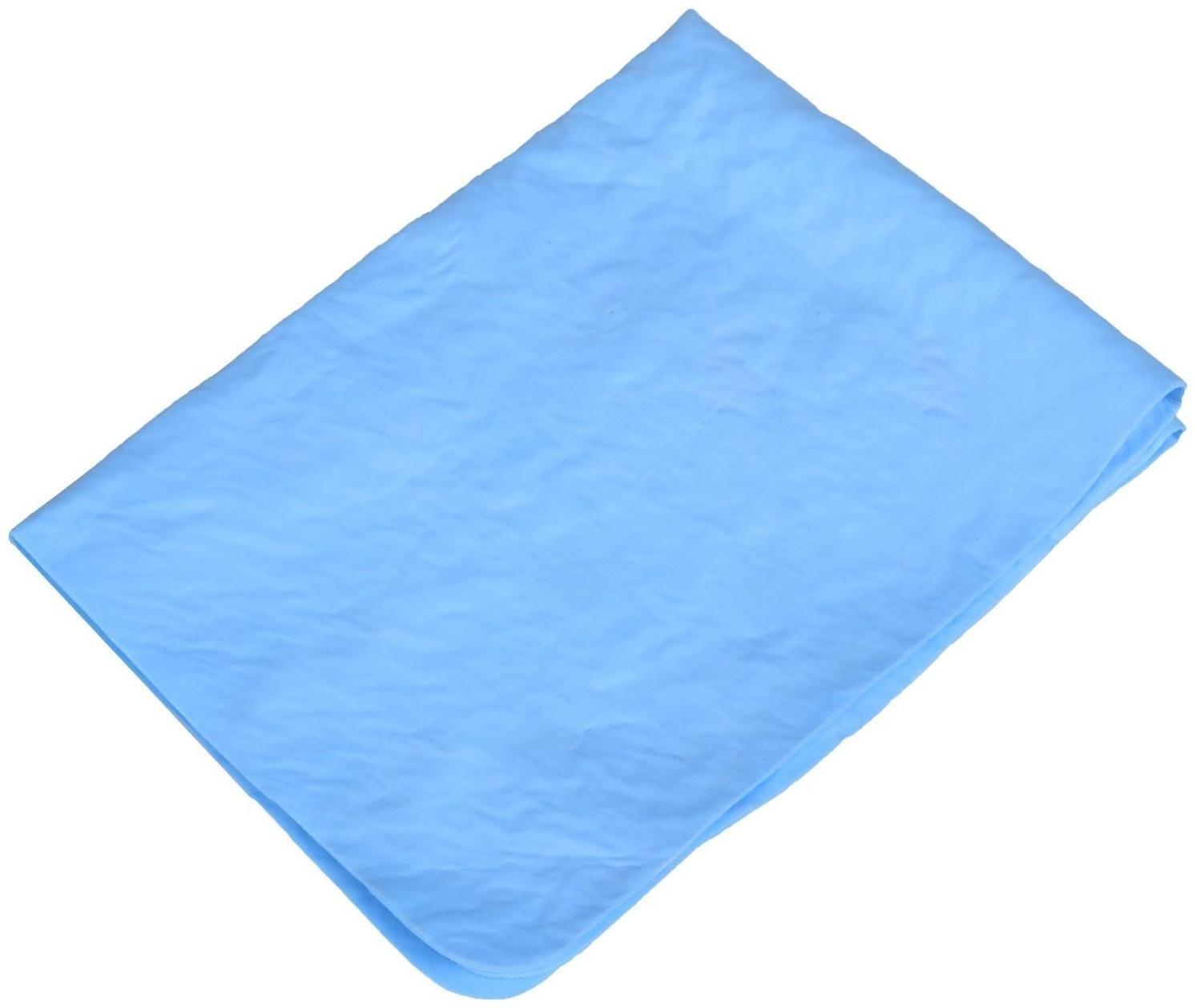 Замша протирочная Grand Caratt 43×32 см, ультравпитывающая в тубе, синяя