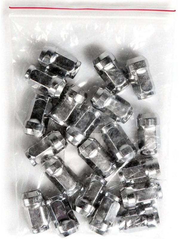 Гайка колесная 12×1.5 под ключ 17 мм, конус, закрытая, хром, фасовка 20 шт