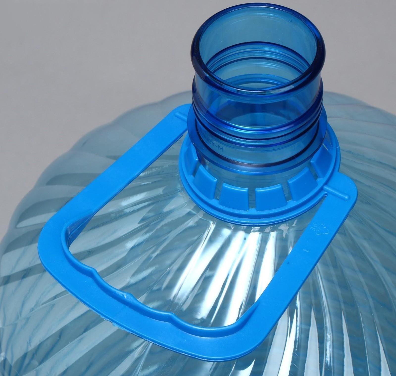 ПЭТ-бутыль, 18,9 л, одноразовая, с ручкой