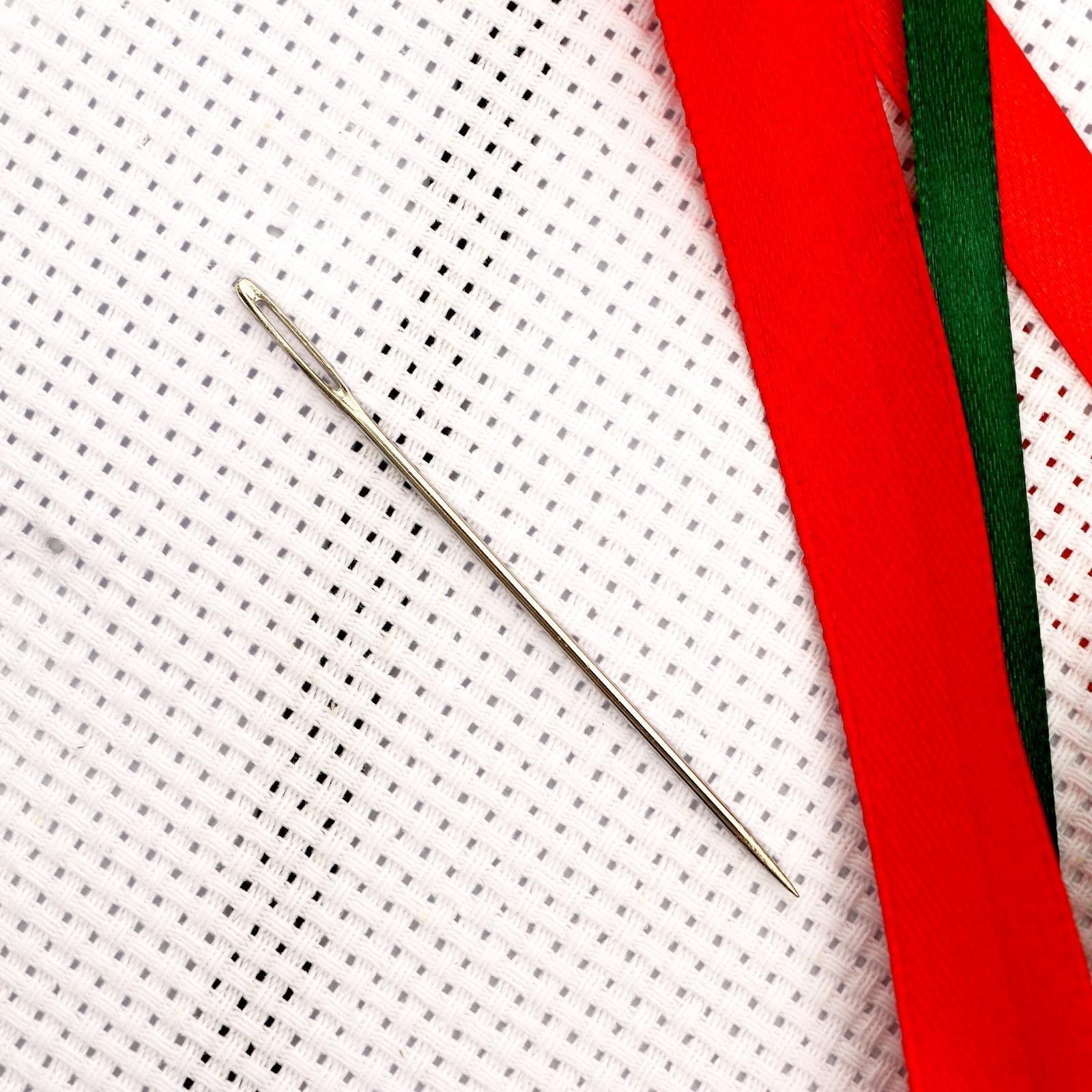 Вышивка лентами на канве «Красные маки». Набор для творчества