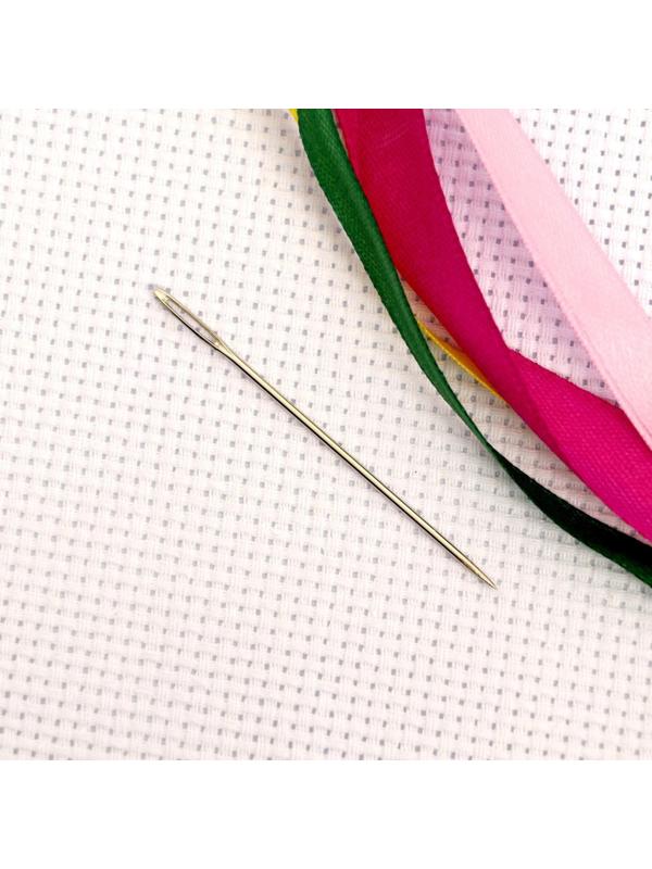 Вышивка лентами на канве «Анютины глазки». Набор для творчества