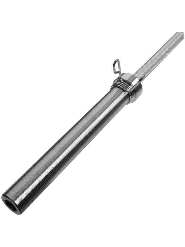 Гриф Олимпийский тренировочный 220 см, d=50 мм, вес 16,5 кг, с замками,  до 300 кг