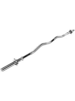 Гриф гнутый Вайдера W-образный 120 см, d=20 мм, вес 4,8 кг с замками до 120 кг