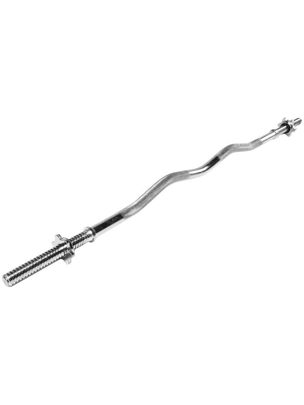 Гриф гнутый Вайдера W-образный 120 см, d=20 мм, вес 4,8 кг с замками до 120 кг