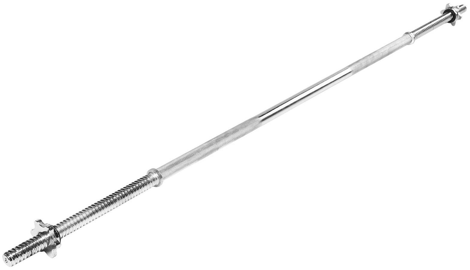 Гриф прямой 150 см, d=20 мм, вес 5,9 кг, до 100 кг с замками