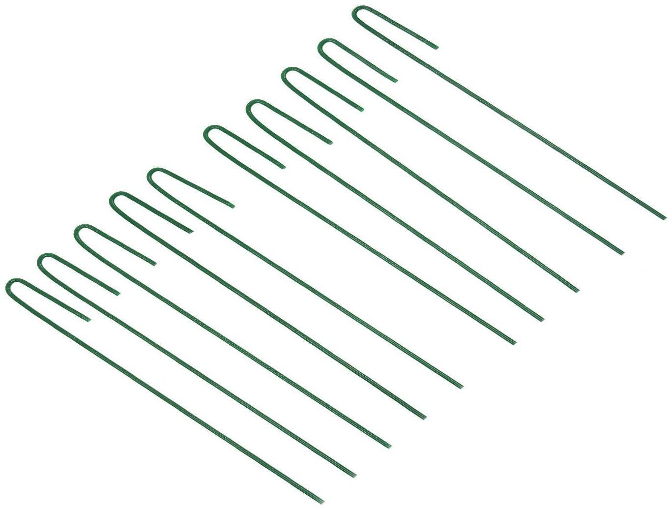 Колышек универсальный, h = 30 см, ножка d = 0.3 см, набор 10 шт., зелёный, Greengo