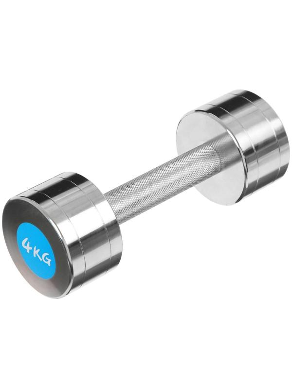 Гантель хромированная, 4 кг