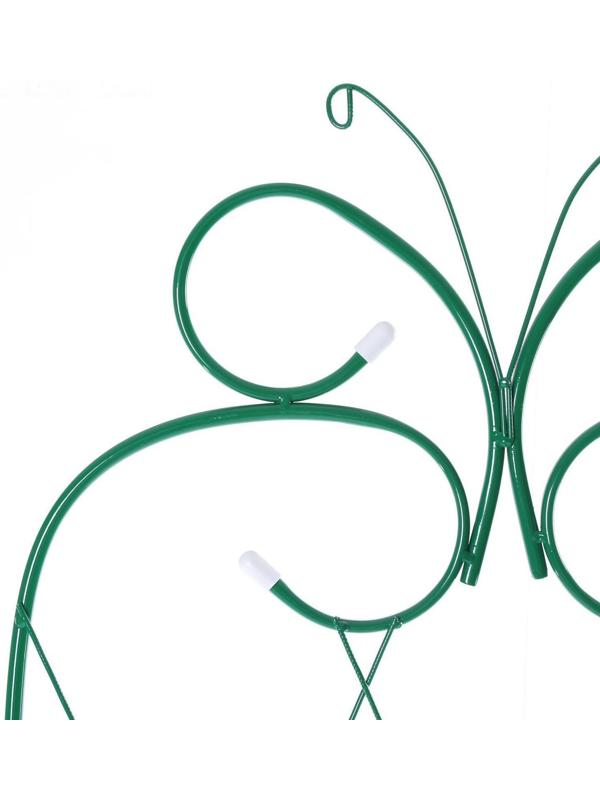 Шпалера, 170 × 50 × 1 см, металл, зелёная, «Бабочка»