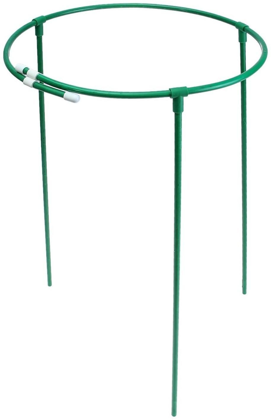 Кустодержатель, d = 40 см, h = 70 см, ножка d = 1 см, металл, зелёный, троеножка