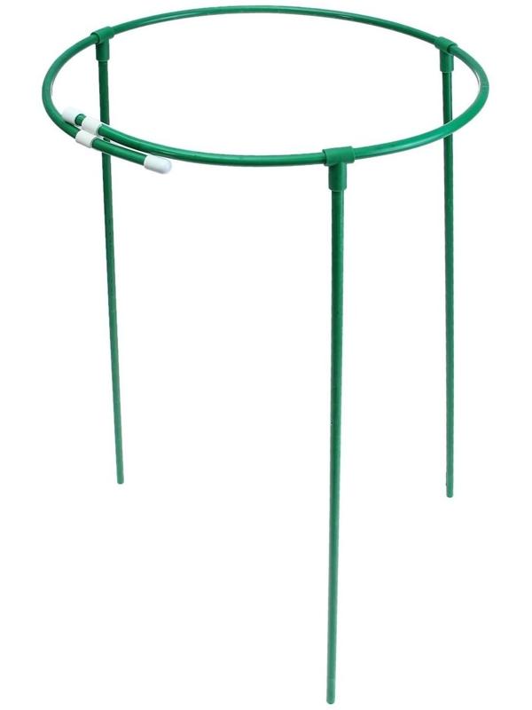 Кустодержатель, d = 40 см, h = 70 см, ножка d = 1 см, металл, зелёный, троеножка