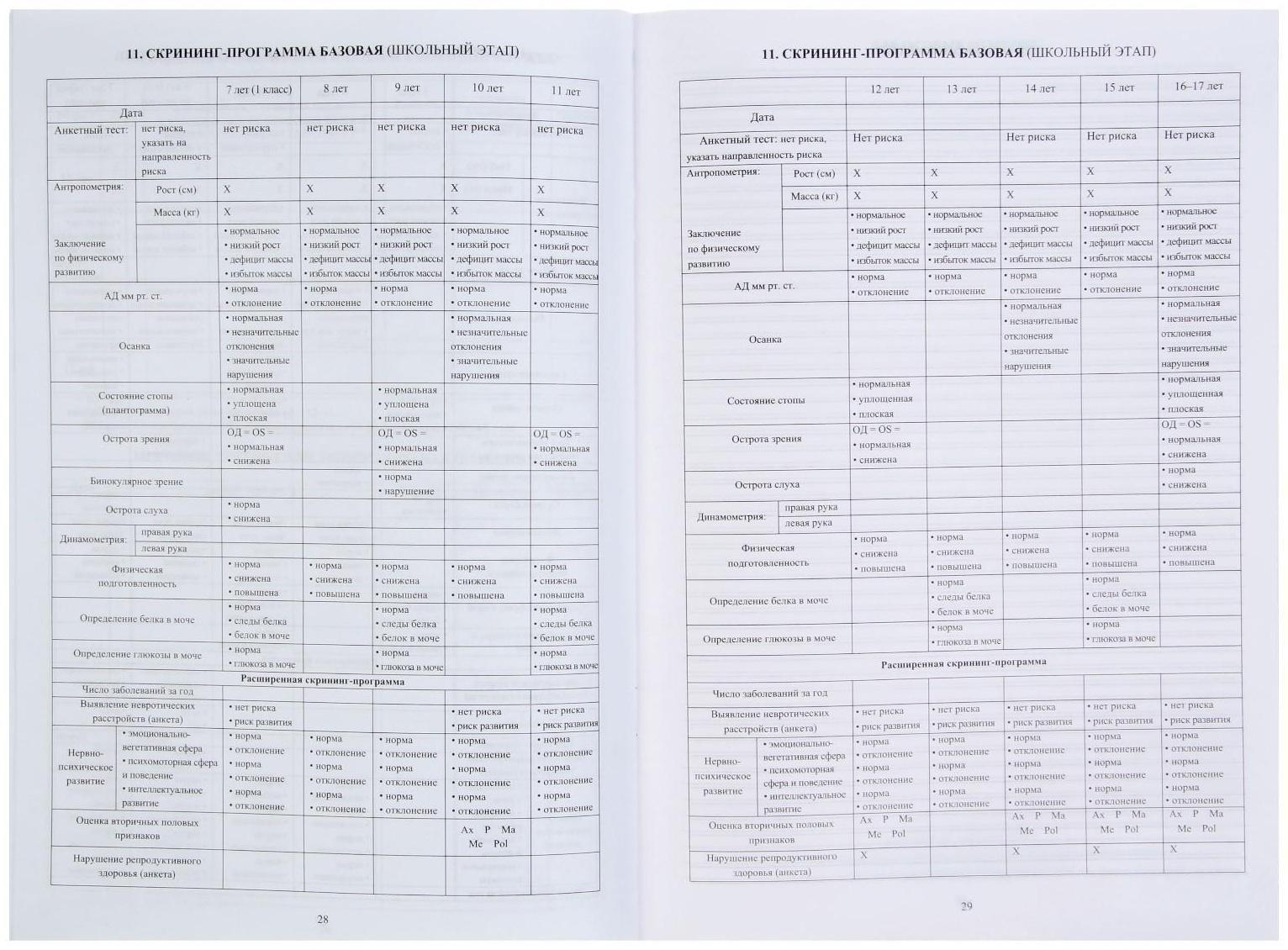 Медицинская карта ребёнка А4, 16 листов, обложка - офсет 160 г/м², блок офсет 65 г/м². Форма № 026/у-2000