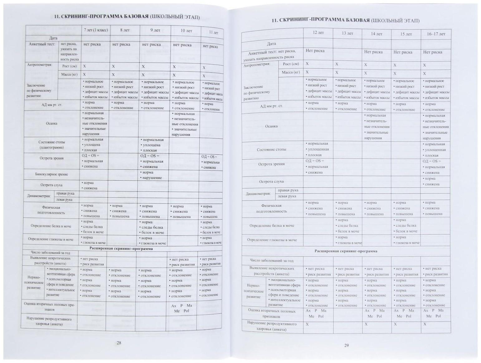 Медицинская карта ребёнка А4, 16 листов, обложка - офсет 160 г/м², блок офсет 65г/м². Форма № 026/у-2000