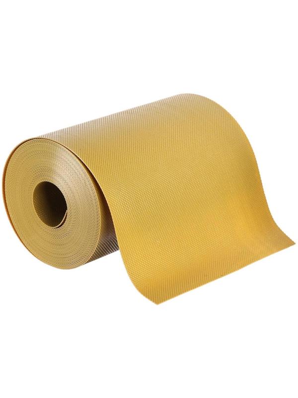 Лента бордюрная, 0.2 × 10 м, толщина 1.2 мм, пластиковая, жёлтая, Greengo