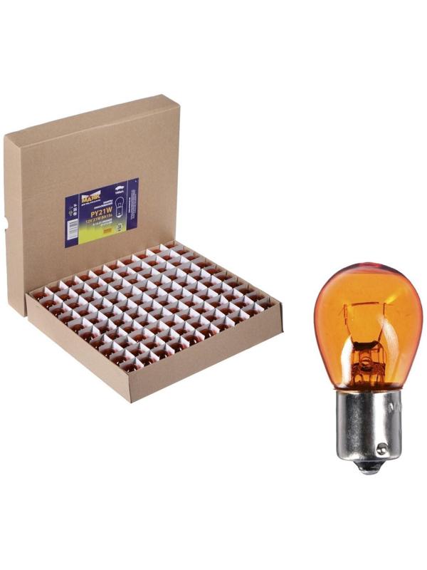 Лампа автомобильная Маяк, P21W, 12 В, (BA15S)