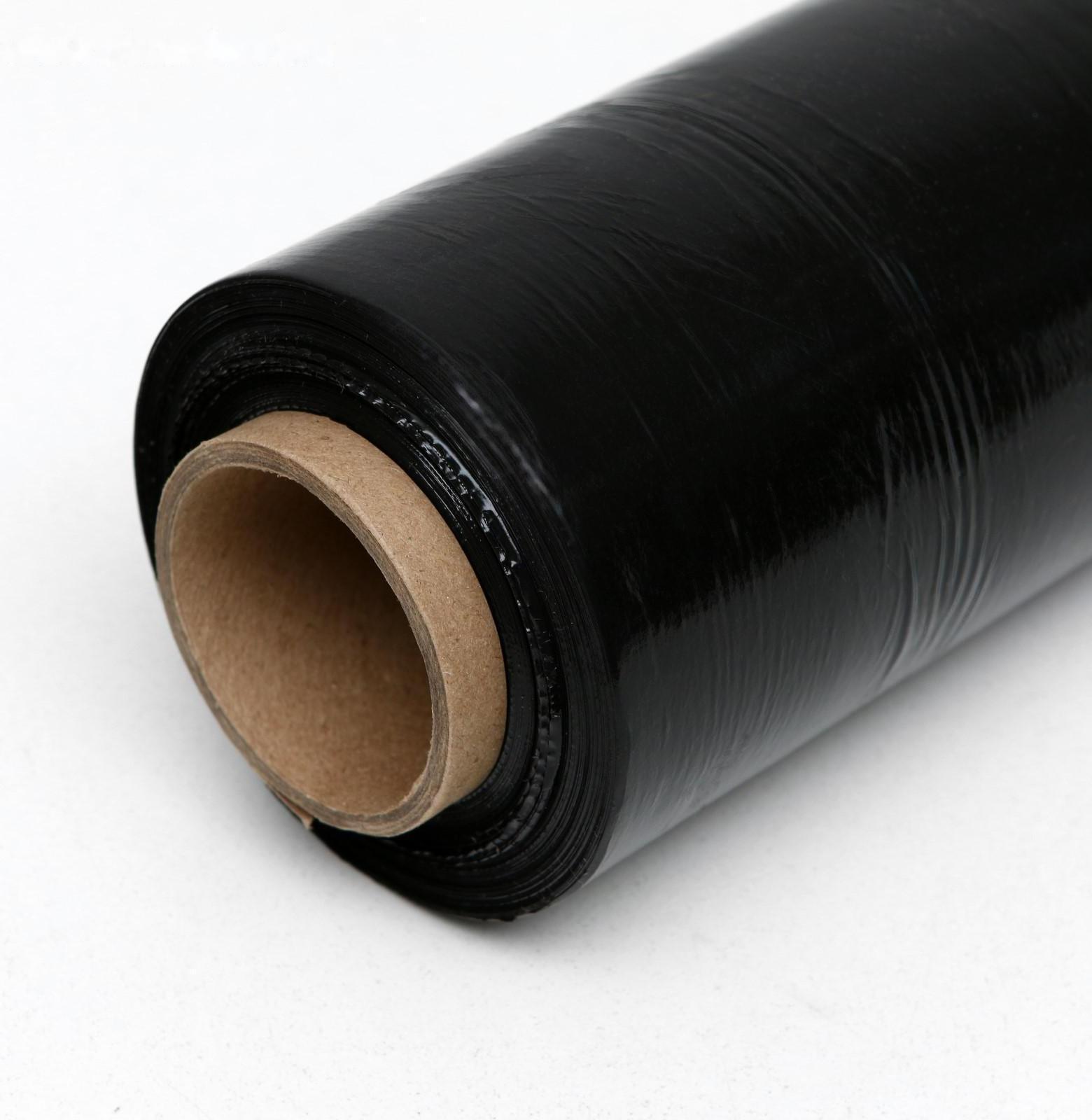 Стрейч-пленка, черная, 500 мм х 217 м, 2 кг, 20 мкм