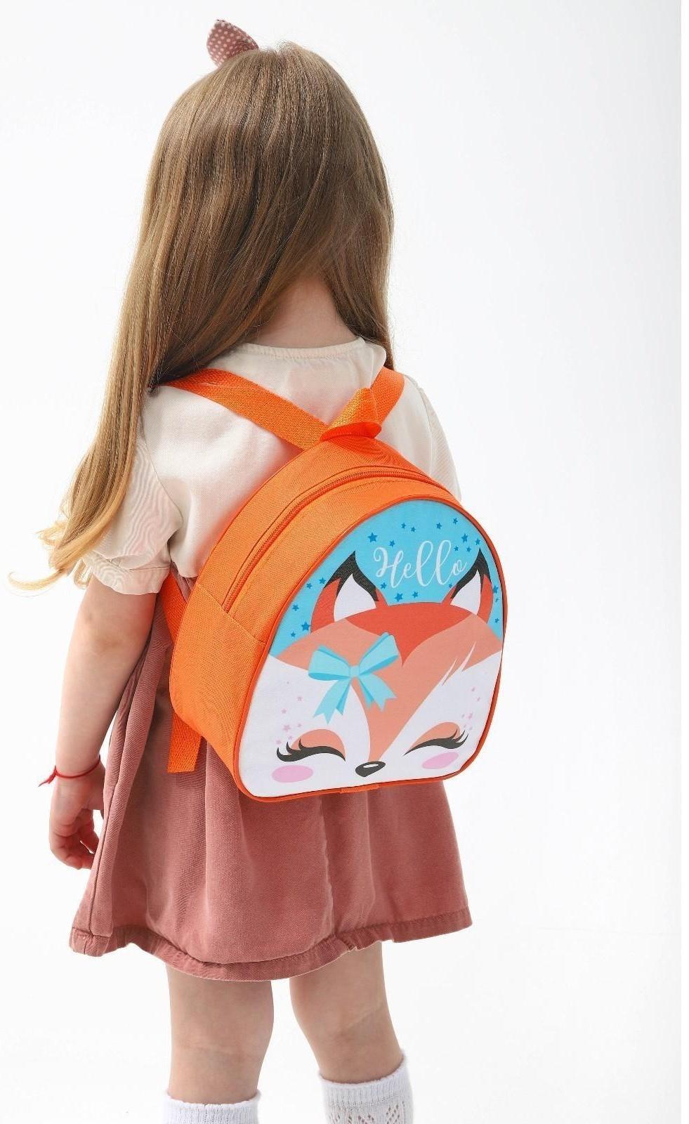 Рюкзак детский, отдел на молнии, цвет оранжевый