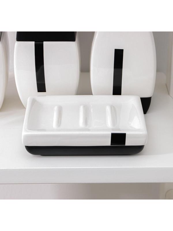 Набор аксессуаров для ванной комнаты «Гармония», 4 предмета (дозатор 400 мл, мыльница, 2 стакана)